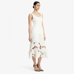 Leo Lin Emily Appliqué Midi Dress